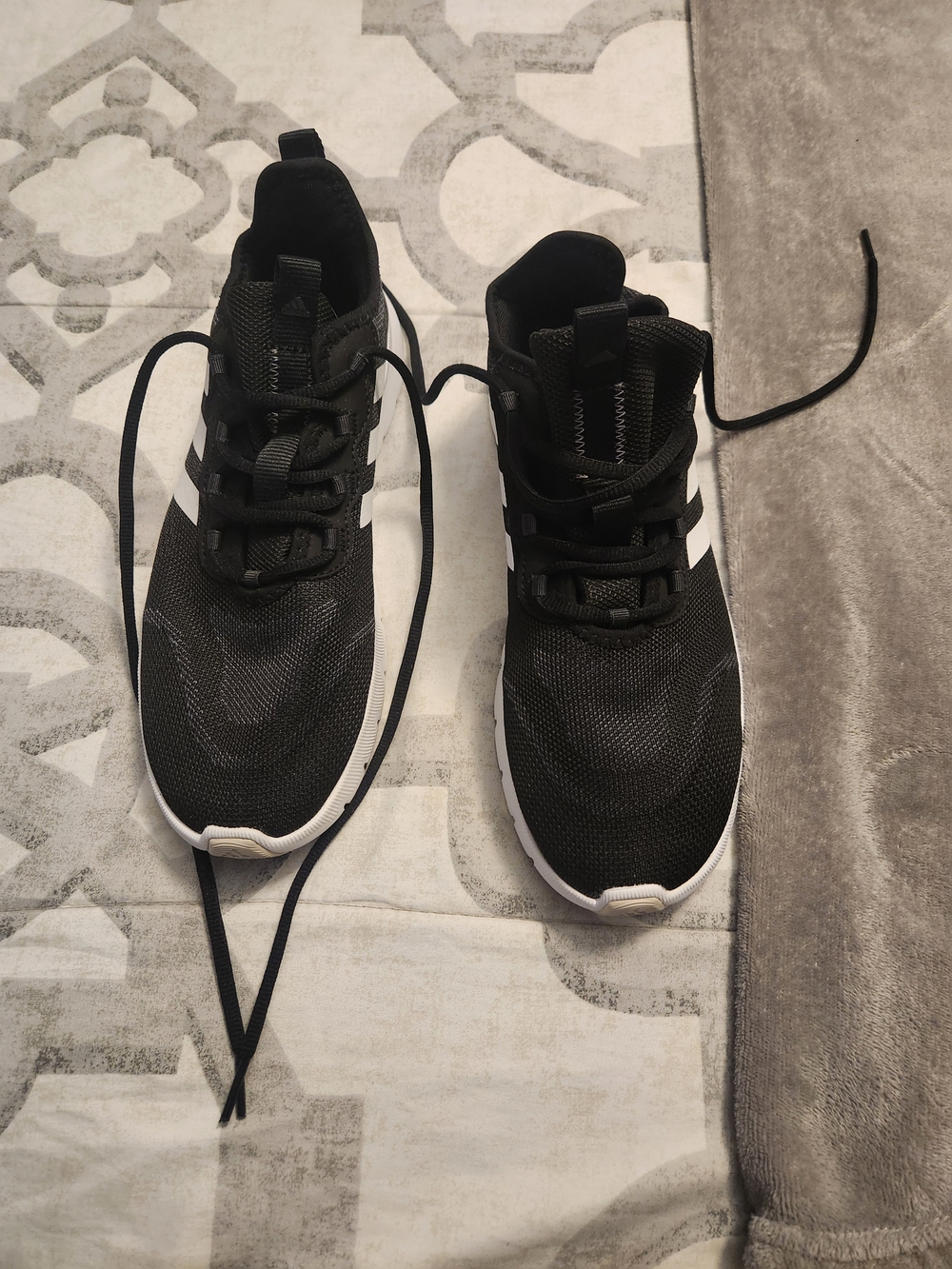 Adidas Black and White Woman's Running Sneakers